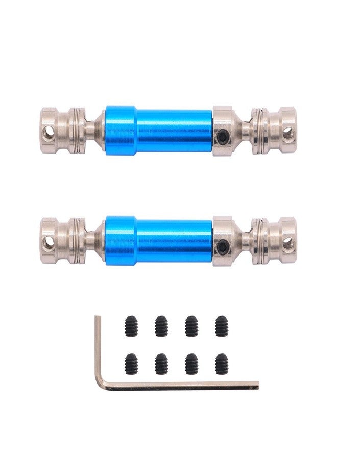 Treehobby 2PCS Treehobby Aluminum Alloy Universal Rear Drive Shaft Upgrade Accessories Compatible with Wltoys 12428 Fly fy-03 1/12 RC Car Desert Falcon CVD Universal Joint - Image 1